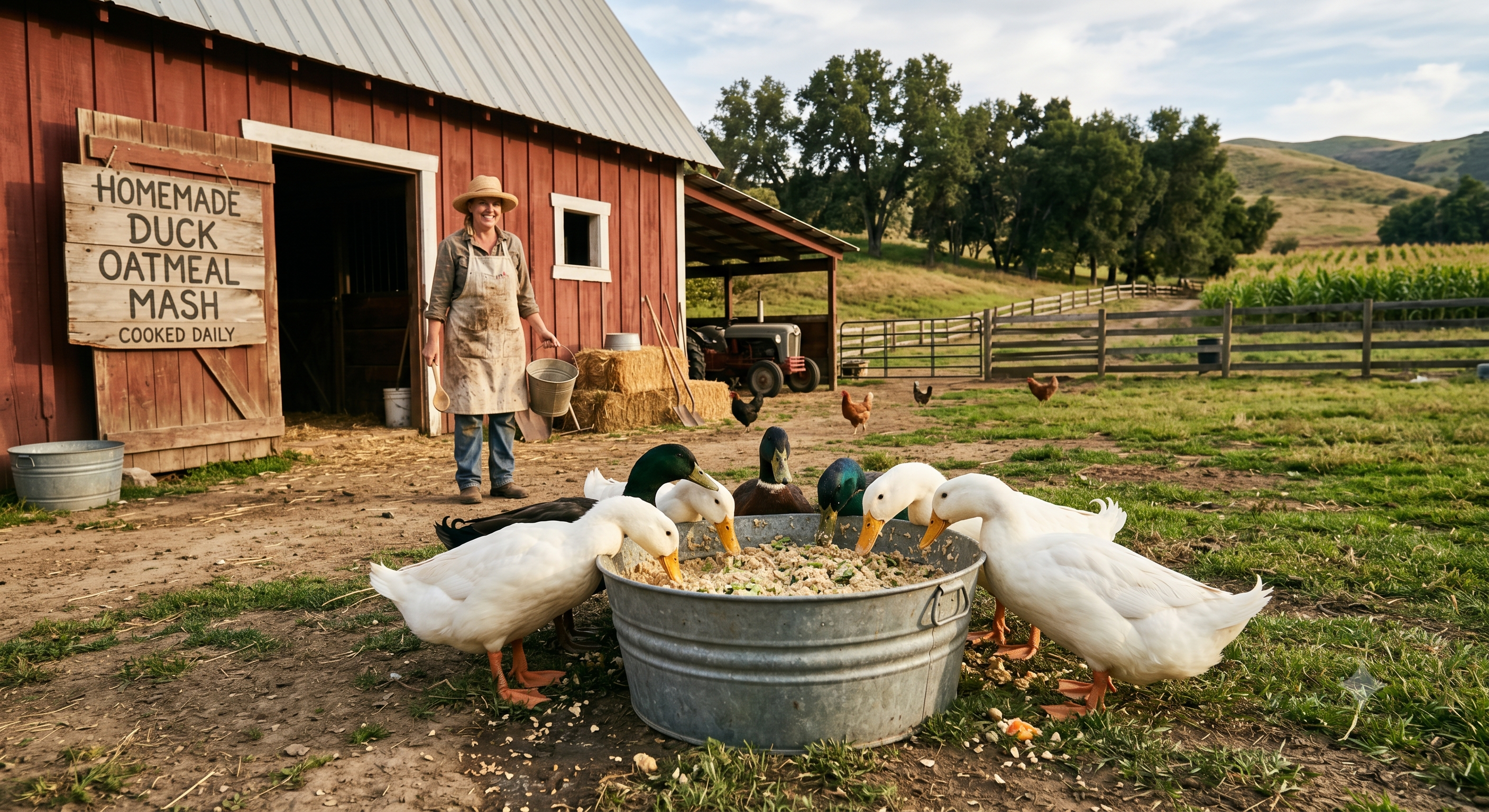 Easy Homemade Duck Oatmeal Mash