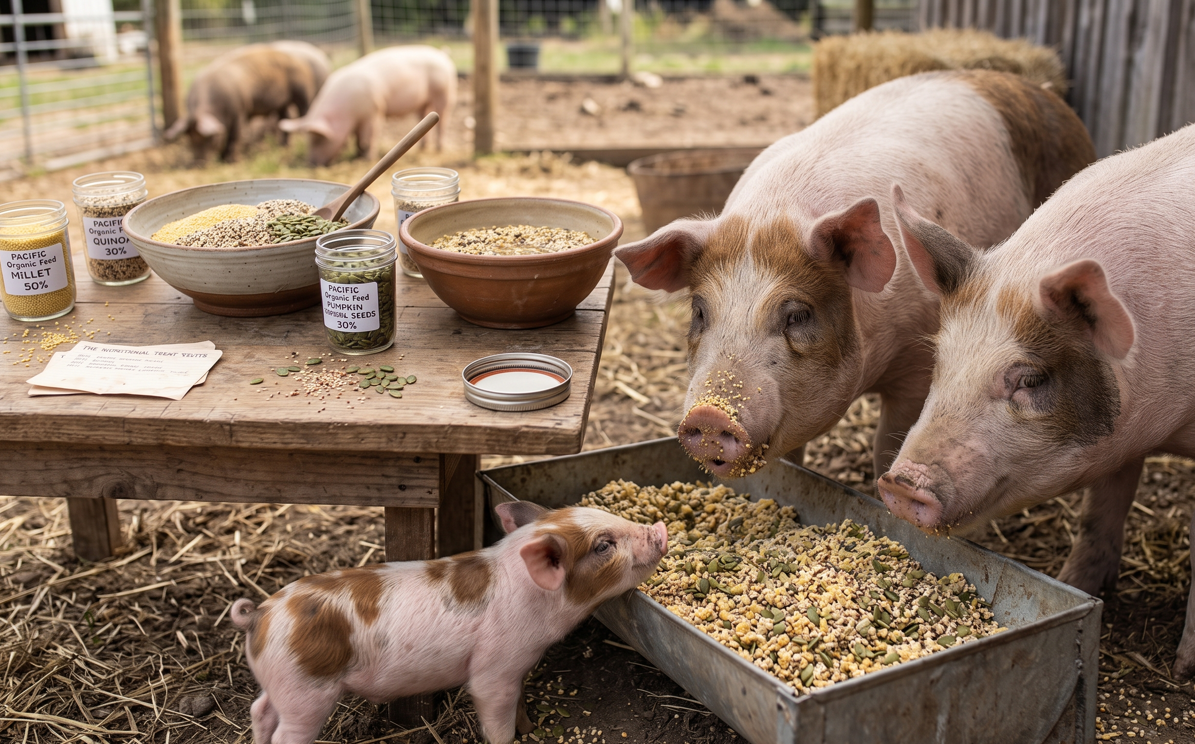 Premium High-Protein Nutritional Treat for Thriving Pigs