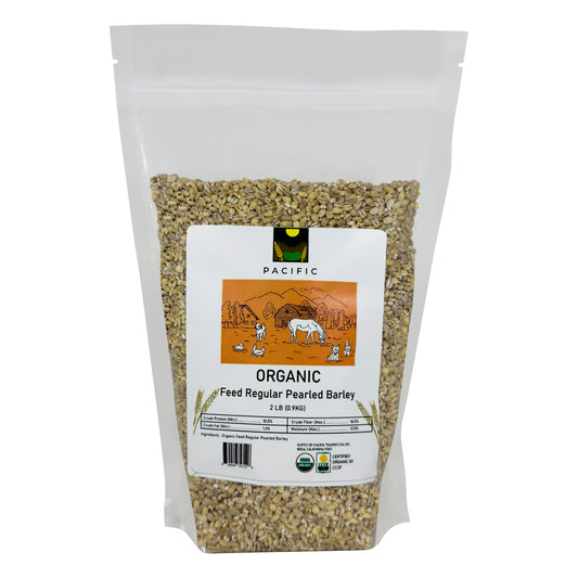 Pacific Organic Regular Pearled Barley - Pearled Barley Organic | Rich with Fiber & Minerals | USDA and CCOF Certified | Product of USA | 2Lbs