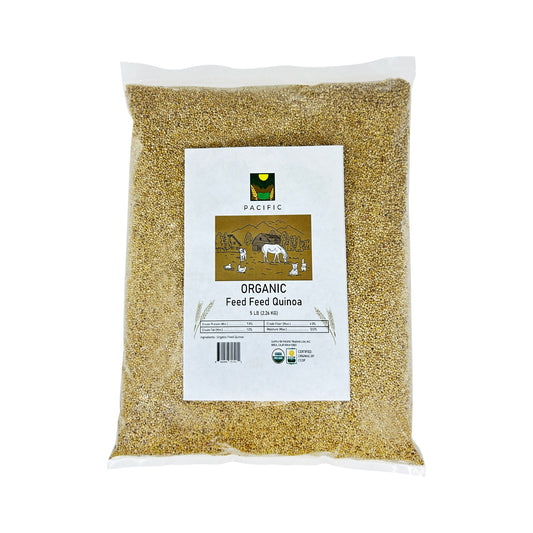 PACIFIC Organic Feed Quinoa - Quinoa Organic | Rich with Fiber & Minerals | USDA and CCOF Certified | Packed in USA | 5Lbs