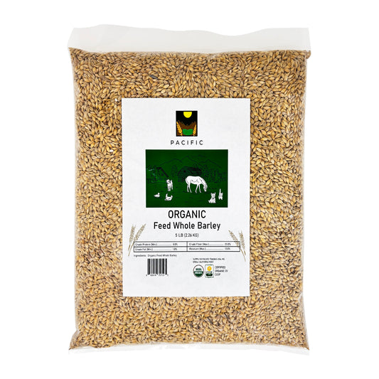 Pacific Organic Whole Barley - Dehulled Whole Barley | USDA and CCOF Certified | Product of USA | 5lb