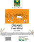 Pacific Organic Feed Millet - White Millet Bird Seed 2Lbs | Rich with Fiber & Minerals | USDA and CCOF Certified | Packed in USA